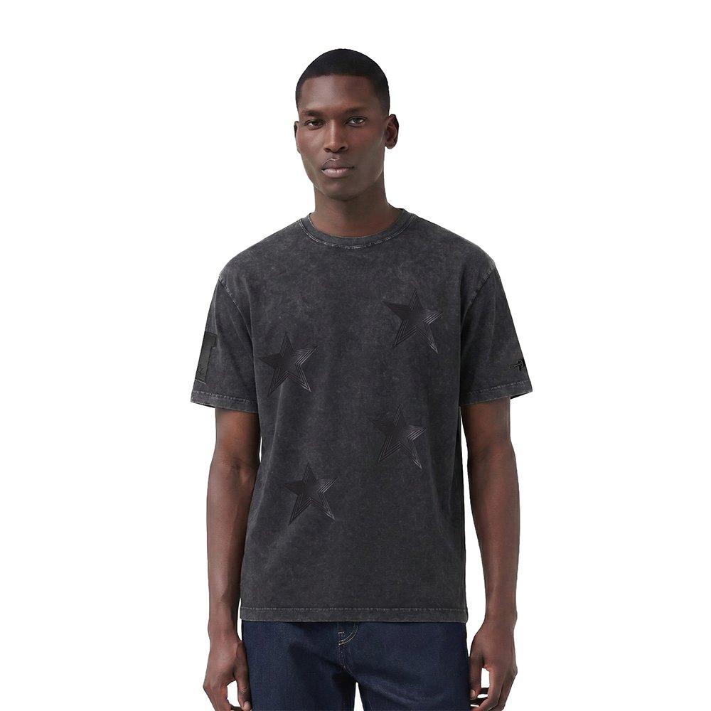 Pro Standard Men's NFL Dallas Cowboys Washed Vanguard Enzyme CJ Drop Shoulder T-Shirt - Black - BLACK